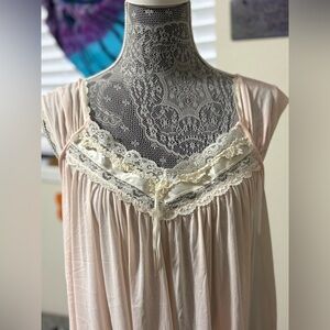 Miss Elaine Pink Lace Chemise